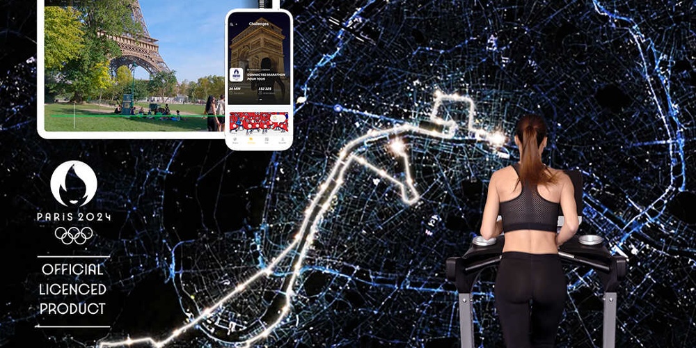 Paris 2024 connected Marathon Pour Tous on Kinomap